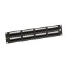 19" patch panel Solarix 48 x RJ45 CAT6 UTP 350 MHz černý 2U SX48-6-UTP-BK