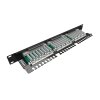 19" patch panel Solarix 24 x RJ45 CAT5E STP 1U SX24-5E-STP-BK-N