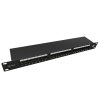 19" patch panel Solarix 24 x RJ45 CAT5E STP 1U SX24-5E-STP-BK-N
