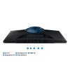 Samsung Odyssey/G32A/32''/VA/FHD/165Hz/1ms/Black/2R