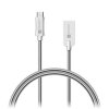 CONNECT IT Wirez Steel Knight Micro USB - USB, metallic silver, 1 m