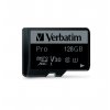 VERBATIM Pro microSDXC 128GB UHS-I V30 U3 + SD adaptér