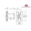 Držiak na TV Maclean, max. rozmer 200x200, 13-42", 30 kg, MC-648