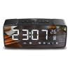 Rádiobudík GreenBlue bluetooth, FM, aux-in, 6 W, teplota, budík, hodiny, batéria 2200 mAh, GB200