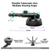 Bezdrôtová/indukčná nabíjačka Maclean Qi, držiak do auta, 5 W/7,5 W/10 W/15 W, automatická, vhodná pre telefóny 4,7-6,7",
