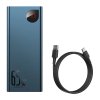 Powerbank Baseus Adaman Metal 20000mAh PD QC 3.0 65W 2xUSB + USB-C + micro USB (modrá)