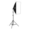 Štúdiový set Puluz softbox 50x70cm, statív, LED žiarovka 1 ks PU5070EU