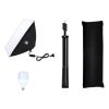 Štúdiový set Puluz softbox 50x70cm, statív, LED žiarovka 1 ks PU5070EU