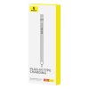 Aktívny stylus Baseus Smooth Writing Series s nabíjaním zo zásuvky, blesk (biely)
