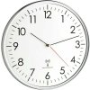 60.3514 TFA Rádiom riadené analógové nástenné hodiny, bielo-strieborné