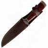 11633 Muela 110mm blade, silver zamak guard and cap and rosewood pakkawood handle