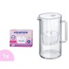 Aquaphor Glass bílá skleněná filtrační konvice + 1 ks filtru Maxfor+ Mg