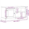 Multidom TV skrinka Corona 100x40x52 cm, borovicový masív