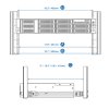 QNAP Rail Kit, podpora rack-post 126 ~ 415mm pre 1U/2U/3U short-depth rackmount QNAP model