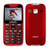 EVOLVEO EasyPhone XR, mobilný telefón pre seniorov s nabíjacím stojanom, červená