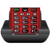 EVOLVEO EasyPhone XR, mobilný telefón pre seniorov s nabíjacím stojanom, červená