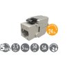 MULTIPACK 24 ks - samorezný keystone Solarix CAT5E STP SXKJ-5E-STP-BK-SA