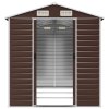Multidom Záhradný domček hnedý 191x300x198 cm pozinkovaná oceľ