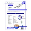 DATACOM F/FTP drôt CAT6A Eca LSOH 500m cievka modrý
