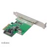 AKASA PCIe karta USB 3.2 Gen 2 interný konektor