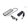 i-tec USB-C Metal Nano 2x HDMI Docking Station, PD 100W + Charger 100W (bundle)