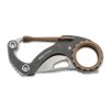 CRKT CR-9082 COMPANO Carabiner Silver vreckový nôž s karabínou 3,6 cm, strieborná, bronzová