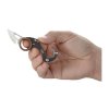 CRKT CR-9082 COMPANO Carabiner Silver vreckový nôž s karabínou 3,6 cm, strieborná, bronzová