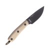 ESEE -3HM-B Plain Edge nôž na prežitie 9,2cm, krémová, čierna, Micarta, puzdro