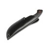 Böker Plus 02BO066 Nessmi Pro outdorový nôž 7cm, celočierna, Micarta, kožené puzdro