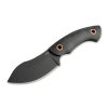 Böker Plus 02BO066 Nessmi Pro outdorový nôž 7cm, celočierna, Micarta, kožené puzdro