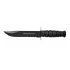 KA-BAR KB-1212 FULL SIZE BLACK bojový taktický nôž 18 cm, čierna farba, kožené puzdro