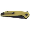 Kubey KU117C Nova vreckový nôž 9,2 cm, Black Stonewash, žltá, G10