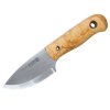 Helle HE-200620 Mandra nôž na opasok 6,9 cm, drevo kučeravej brezy, kožené puzdro