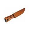 KA-BAR KB-2225 MARK 1 taktický nôž 12,8 cm, čierna, koža, kožené puzdro