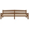 Multidom Posteľný rám, medovo hnedý, borovicový masív 200x200 cm