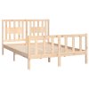 Multidom Posteľný rám s čelom masívna borovica 120x200 cm