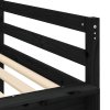 Multidom Detská vyvýšená posteľ veža modrá 90x190 cm masívna borovica