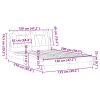 Multidom Rám postele Viana bez matraca sivý 120x200 cm umelá koža