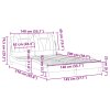 Multidom Rám postele Viana bez matraca kapučínový 140x200 cm umelá koža