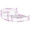 Multidom Rám postele Viana bez matraca sivý 140x200 cm umelá koža