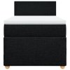 Multidom Posteľný rám boxspring s matracom čierny 80x200 cm látka