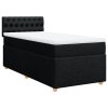 Multidom Posteľný rám boxspring s matracom čierny 80x200 cm látka