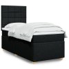 Multidom Posteľný rám boxspring s matracom čierny 80x200 cm látka