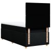 Multidom Posteľný rám boxspring s matracom čierny 80x200 cm látka