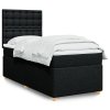 Multidom Posteľný rám boxspring s matracom čierny 80x200 cm látka