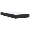 Multidom Posteľný rám boxspring s matracom čierny 90x190 cm zamat