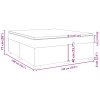 Multidom Posteľný rám boxspring s matracom tmavosivý 180x200 cm zamat