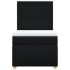 Multidom Posteľný rám boxspring s matracom čierny 90x190 cm látka