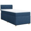 Multidom Posteľný rám boxspring s matracom modrý 90x190 cm látka