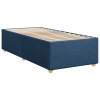 Multidom Posteľný rám boxspring s matracom modrý 90x190 cm látka